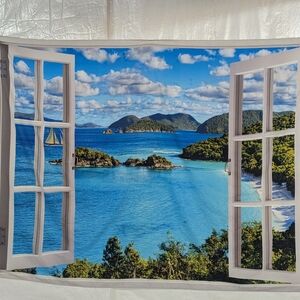 Scenic Ocean View Tapestry 61 X 81